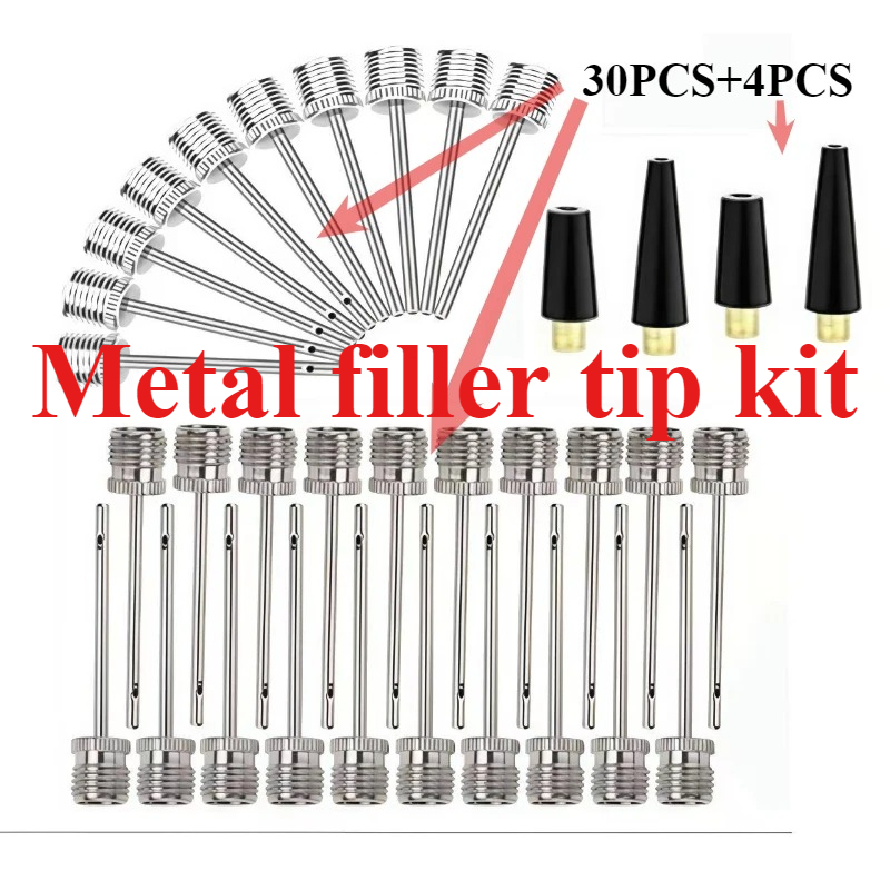 Basketball Pump Needle - Conjunto de Bicos de Ar Metálicos