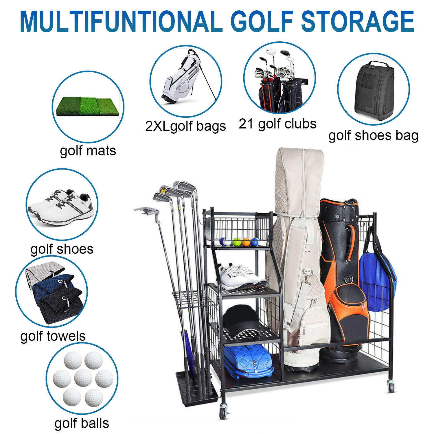 Rack organizador de garagem pa - Sports Equipment Organizer Rack avaliação e preço