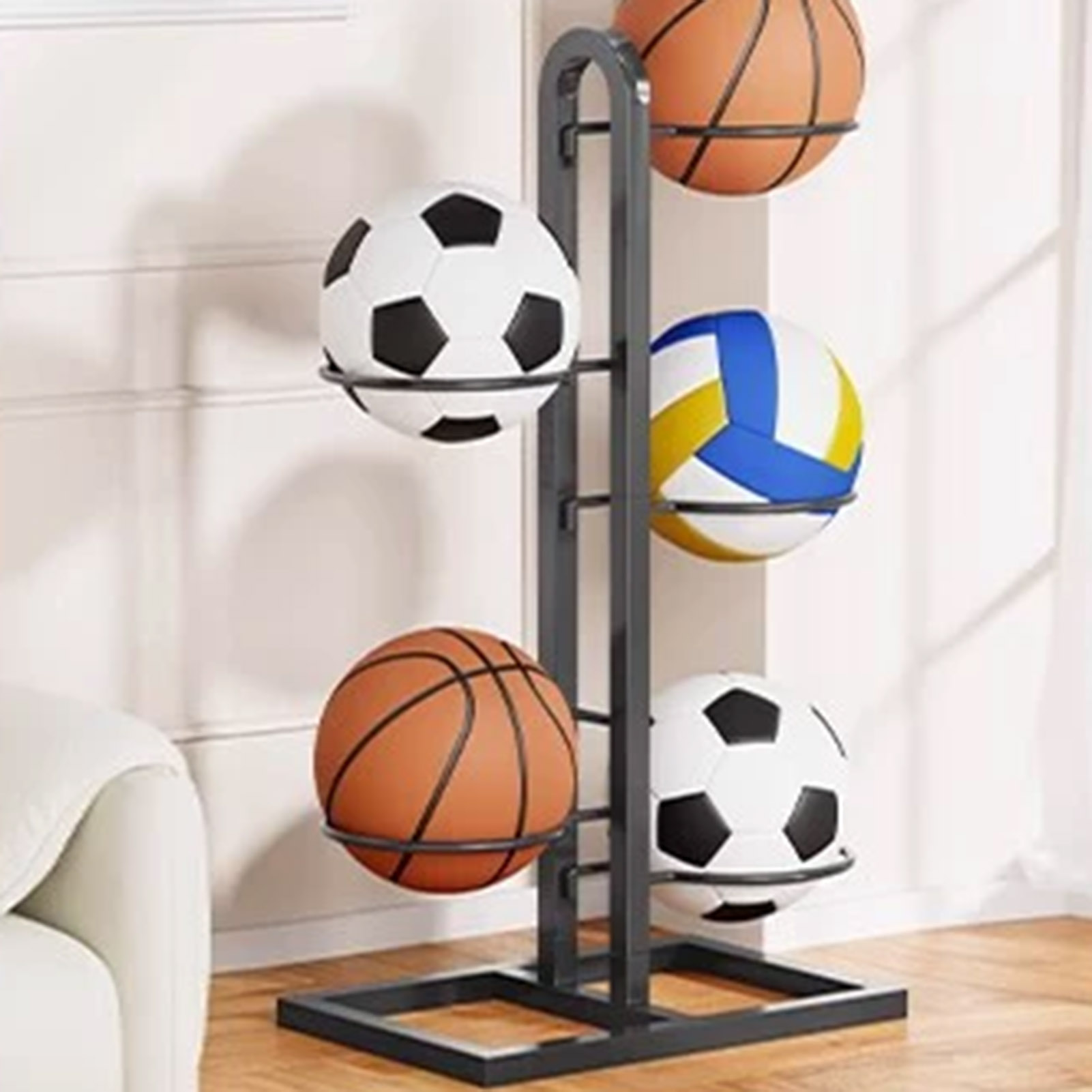 Rack de basquete dobrável, org - Sports Equipment Organizer Rack avaliação e preço