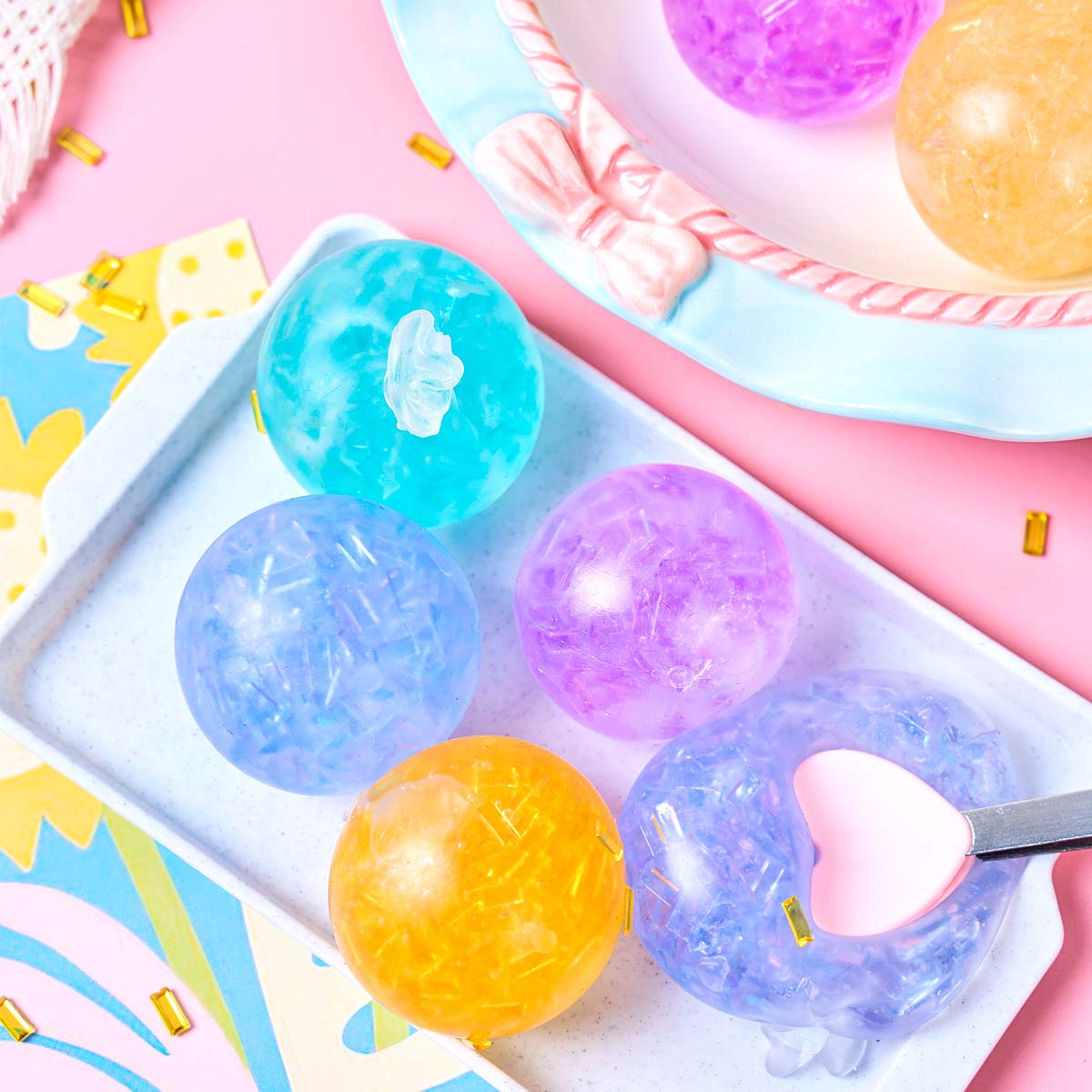 6 Peças de Bolas Vazias Transp - Bocce Ball Set avaliação e preço