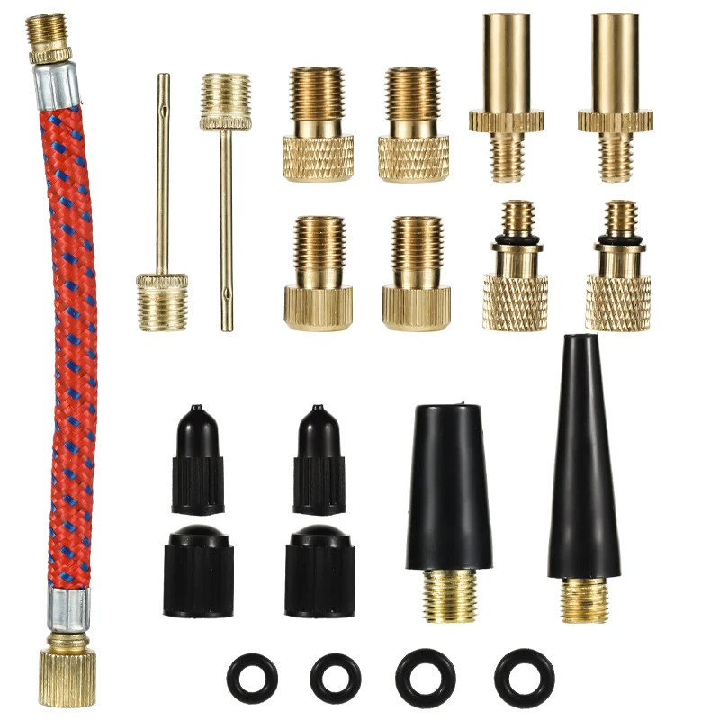 21 pçs kit inflador de pneus d - Basketball Pump Needle avaliação e preço