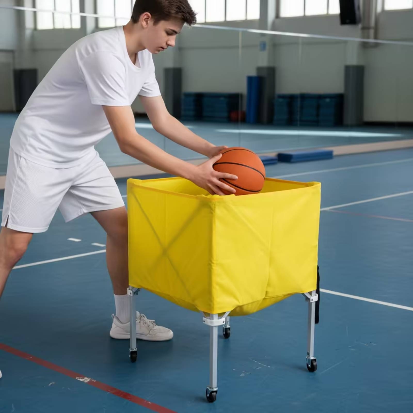 Carrinho de Bolas Dobrável Lev - Sports Equipment Gym avaliação e preço